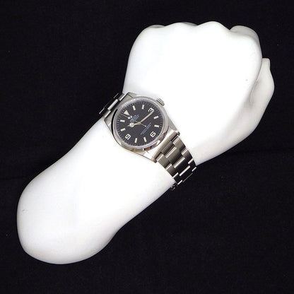 Rolex Watch Explorer I a Number 1998 Black Dial Luminous Hands Index SS — view 8
