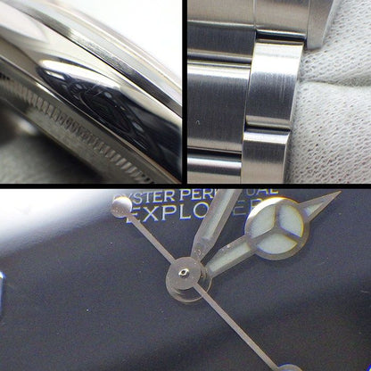 Rolex Watch Explorer I a Number 1998 Black Dial Luminous Hands Index SS — view 6