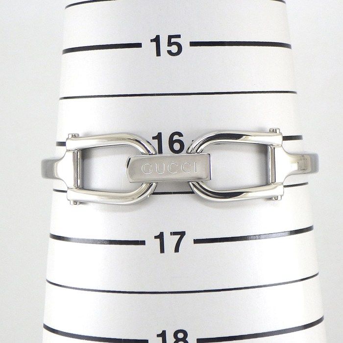 Gucci Watch Bangle Rectangular Black Dial Horsebit Class SS — view 8