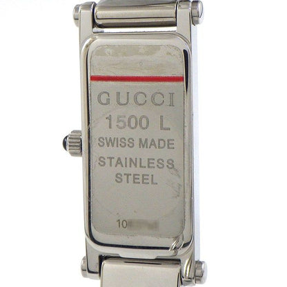 Gucci Watch Bangle Rectangular Black Dial Horsebit Class SS — view 4