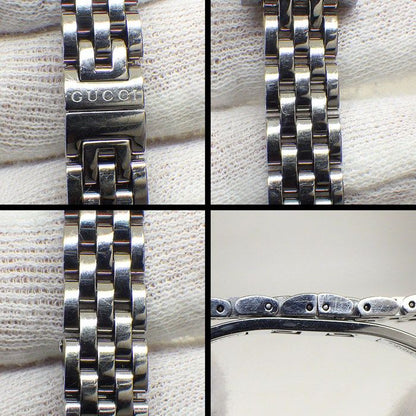 Gucci Watch Friends 128.5 Diamond Index Square Black Dial SS — view 9