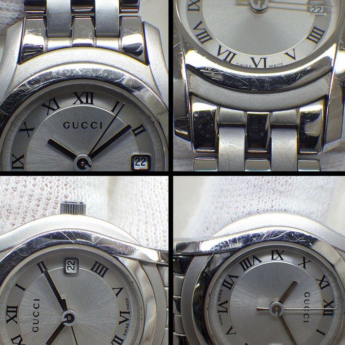 Gucci Watch Class Sunray Silver Dial man Index Date SS — view 7