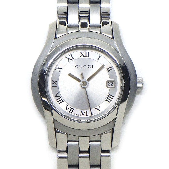 Gucci Watch Class Sunray Silver Dial man Index Date SS
