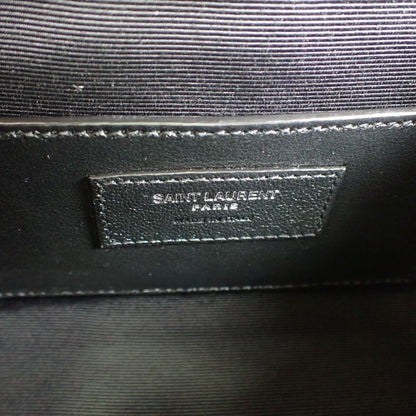 Saint Laurent Envelope Small Shoulder Bag Quilted Leather Gray Silver — view 9