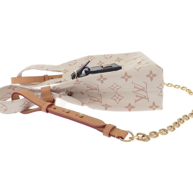 Louis Vuitton Atlantis BB 2-Way Bag Shoulder Hand Monogram Canvas Ivory Travel — view 4