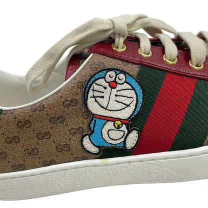Gucci Sneakers 6.5 Ace Micro GG Sherry Brown Bordeaux Multi Doraemon Collaborati — view 8