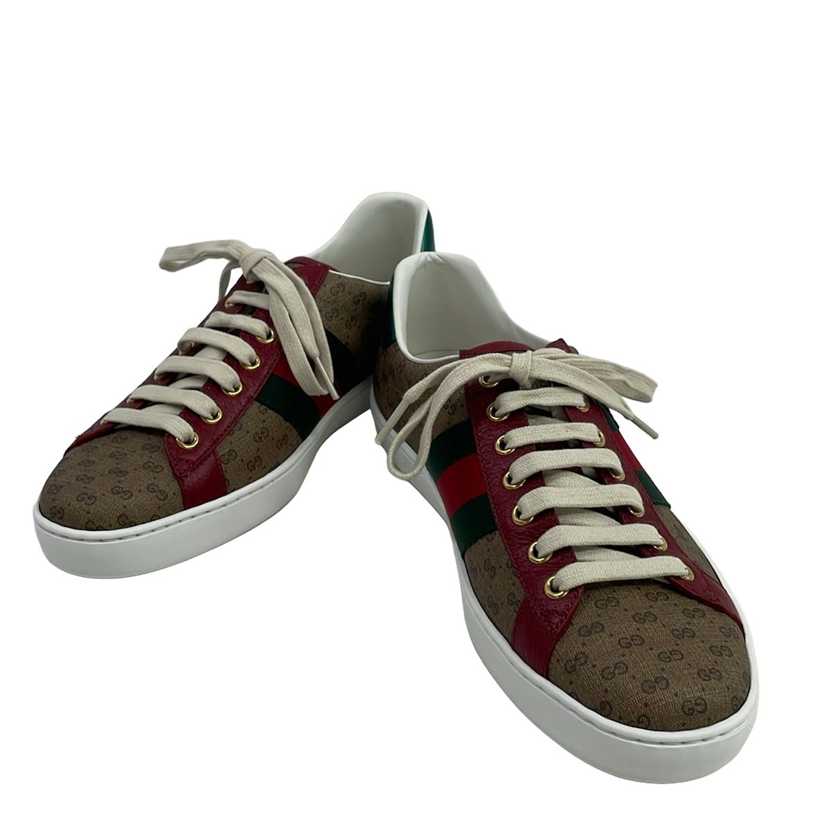 Gucci Sneakers 6.5 Ace Micro GG Sherry Brown Bordeaux Multi Doraemon Collaborati — view 2