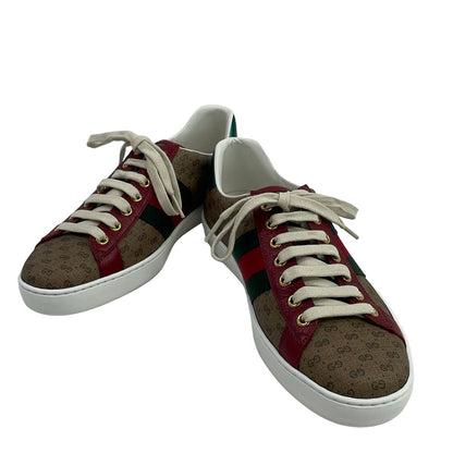 Gucci Sneakers 6.5 Ace Micro GG Sherry Brown Bordeaux Multi Doraemon Collaborati — view 2