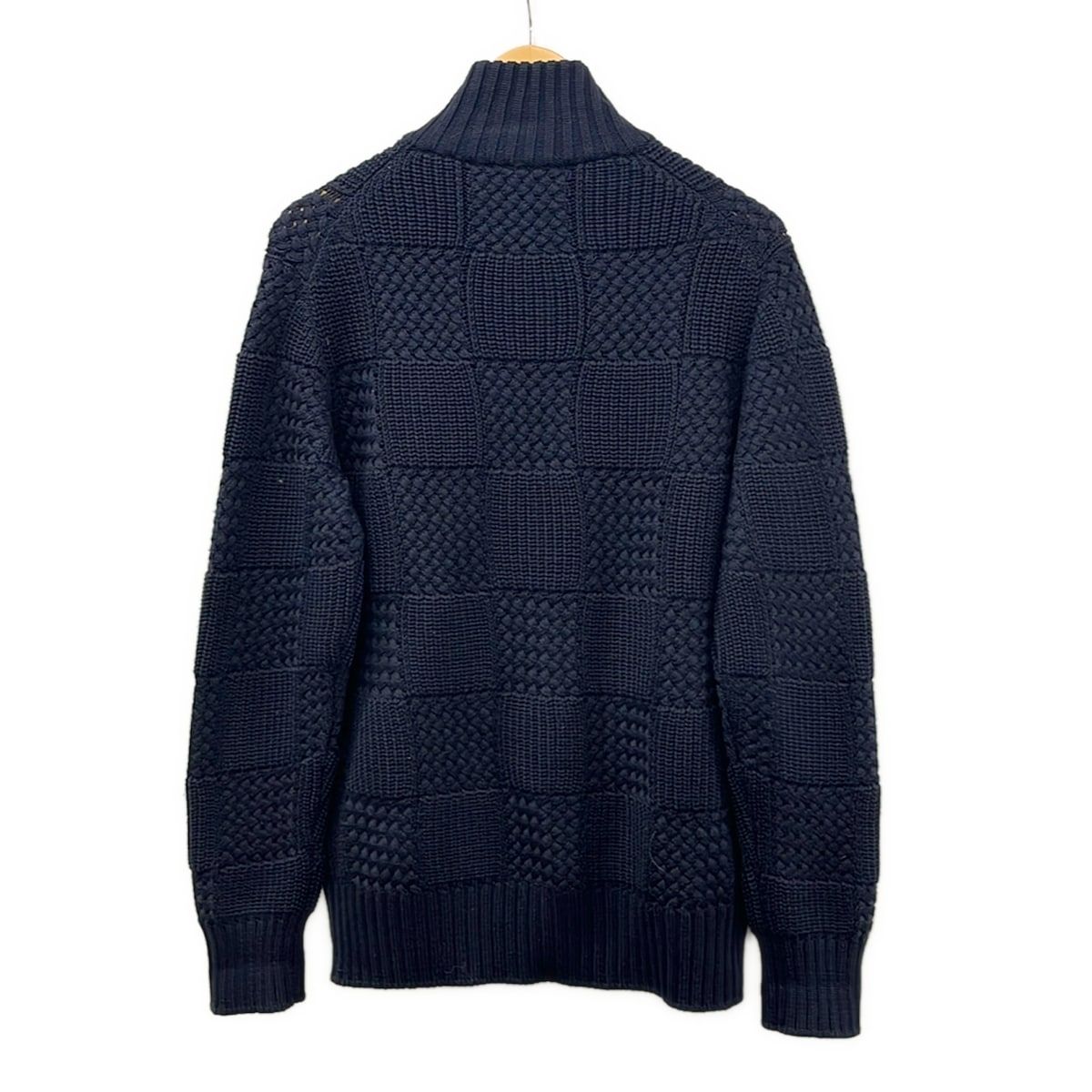 Louis Vuitton Jacket S Navy Long Sleeve Knit All Season — view 2