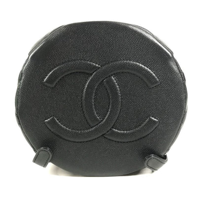 Chanel Backpack Quilted Chain Caviar Leather Black — view 5
