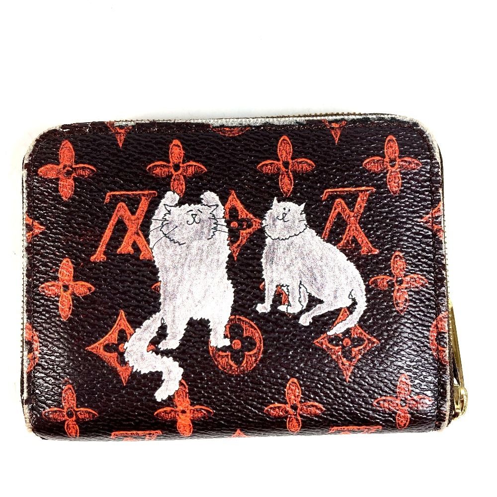 Louis Vuitton Coin Case Zippy Purse Monogram Canvas Brown