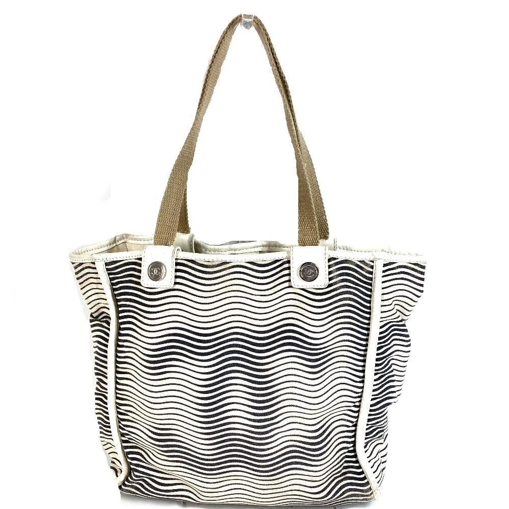 Chanel Shoulder Bag Magic CC Logo Cotton Ivory — view 2