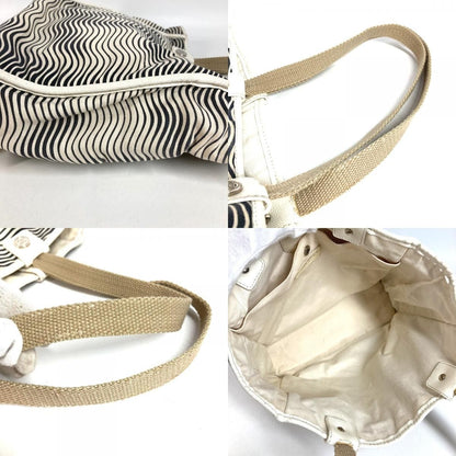 Chanel Shoulder Bag Magic CC Logo Cotton Ivory — view 8