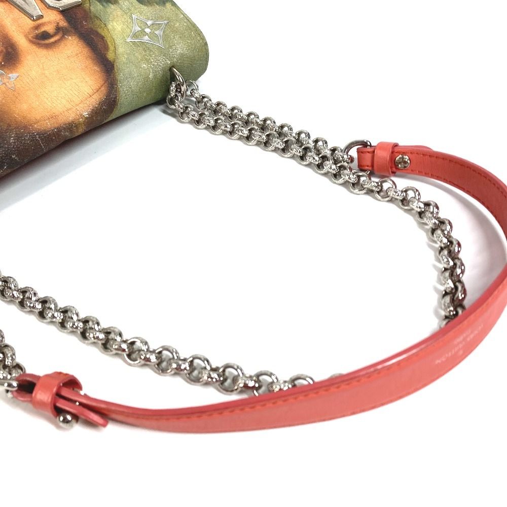 Louis Vuitton Shoulder Bag Chain Leather Pink — view 6