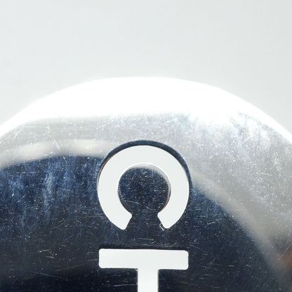 Chanel Charm Logo Plate Key Holder Silver Metal Small — view 6