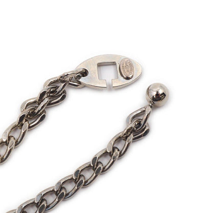 Chanel Charm Logo Plate Key Holder Silver Metal Small — view 7