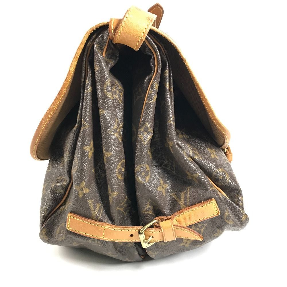 Louis Vuitton Shoulder Bag Saumur 35 Monogram Canvas Brown — view 3