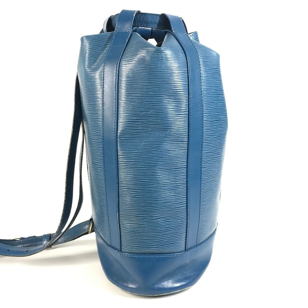Louis Vuitton Shoulder Bag Randonnee PM Epi Leather Toledo Blue — view 4