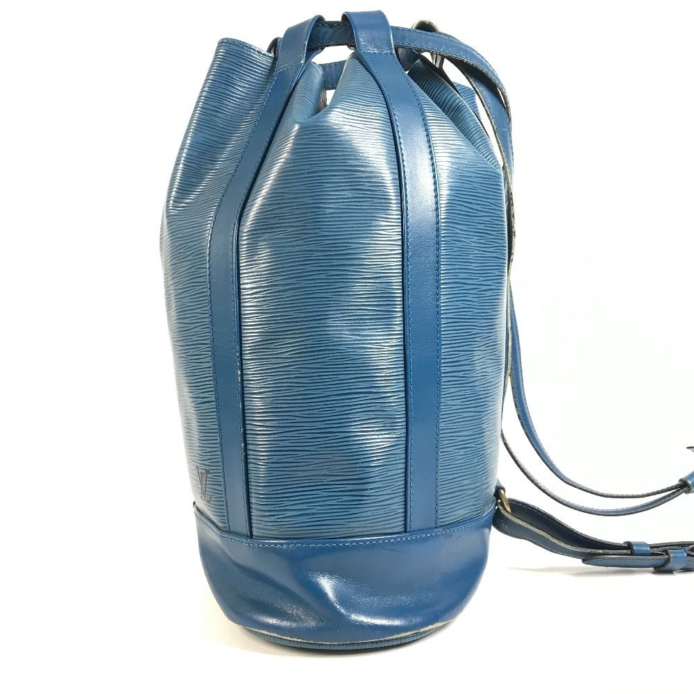 Louis Vuitton Shoulder Bag Randonnee PM Epi Leather Toledo Blue — view 3