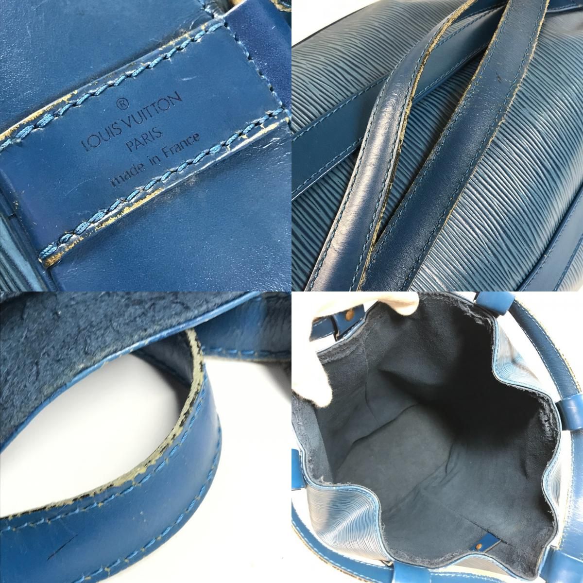 Louis Vuitton Shoulder Bag Randonnee PM Epi Leather Toledo Blue — view 8