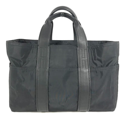 Hermes Handbag Acapulco Leather Nylon Black