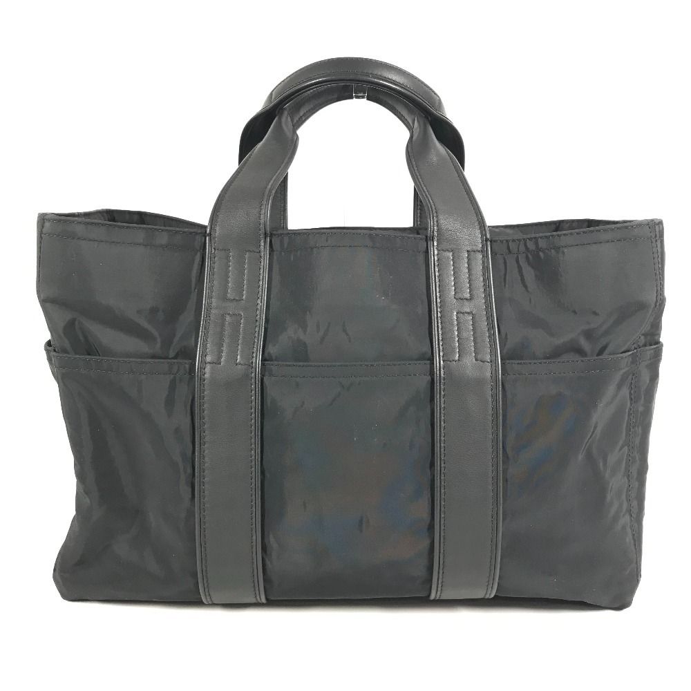 Hermes Handbag Acapulco Leather Nylon Black — view 2