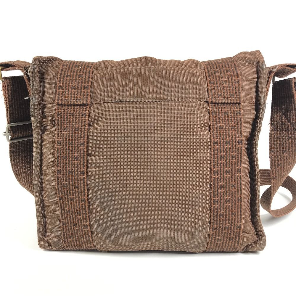 Hermes Shoulder Bag Besace PM Canvas Brown — view 2