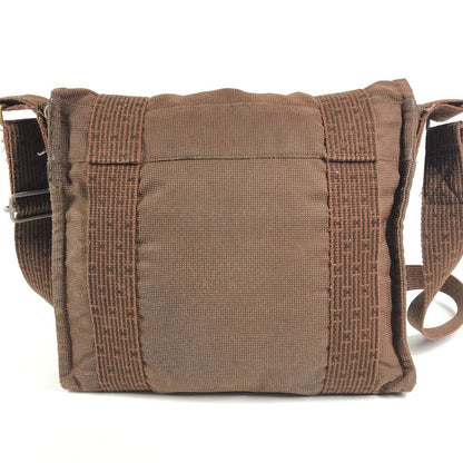 Hermes Shoulder Bag Besace PM Canvas Brown — view 2