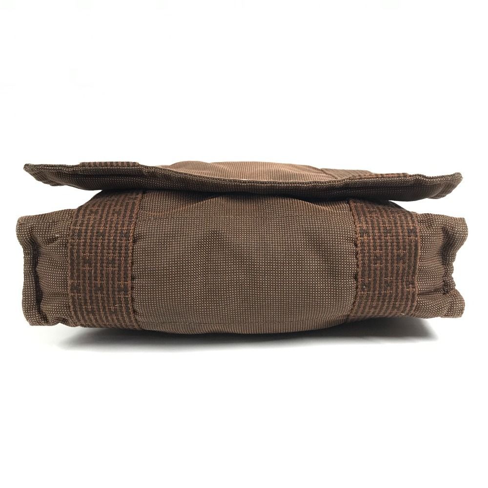 Hermes Shoulder Bag Besace PM Canvas Brown — view 6