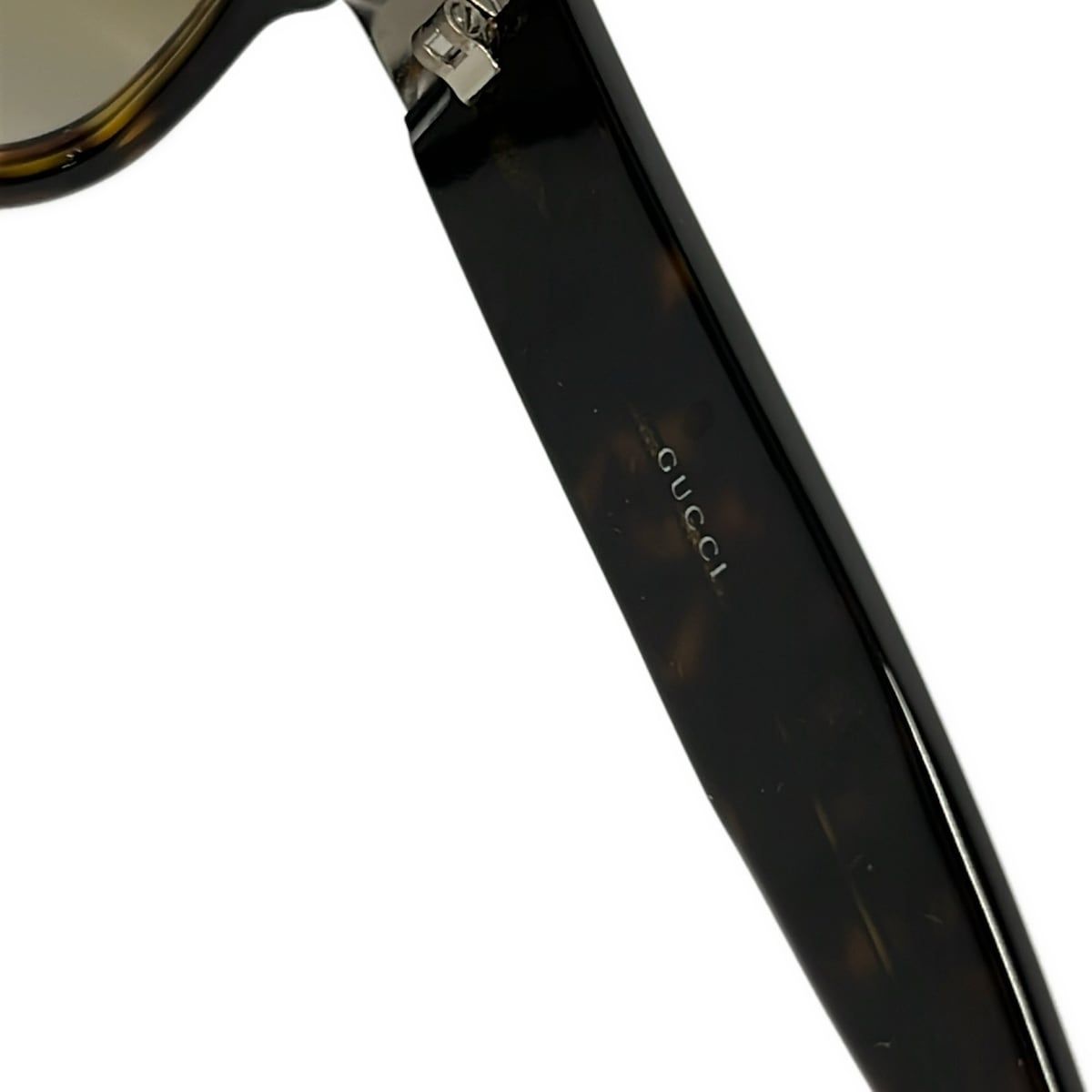 Gucci Sunglasses S Dark Brown Silver Eyewear — view 4