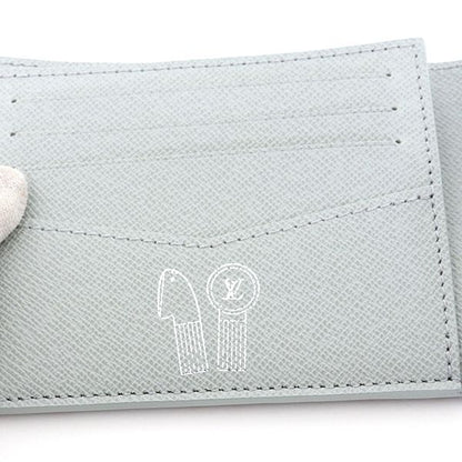 Louis Vuitton Portefeuille Calf Monogram Iridescent Gray Bifold Wallet Coin — view 4