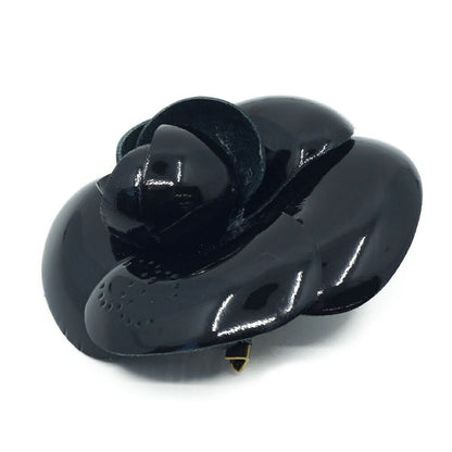 Chanel Camellia Black Brooch Flower Small — view 3