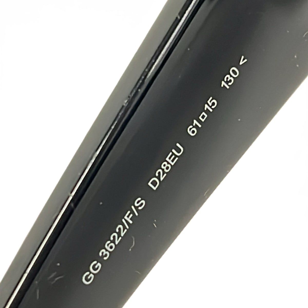 Gucci Sunglasses Micro Guccissima S Gray Black Leather Eyewear — view 5