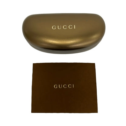 Gucci Sunglasses Micro Guccissima S Gray Black Leather Eyewear — view 6