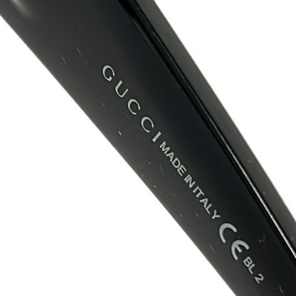 Gucci Sunglasses Micro Guccissima S Gray Black Leather Eyewear — view 4