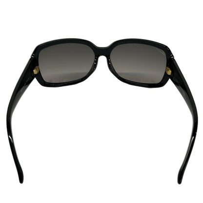Gucci Sunglasses Micro Guccissima S Gray Black Leather Eyewear — view 3