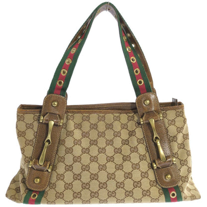 Gucci GG Canvas Sherry Line Tote Beige — view 3