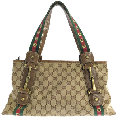 Gucci GG Canvas Sherry Line Tote Beige
