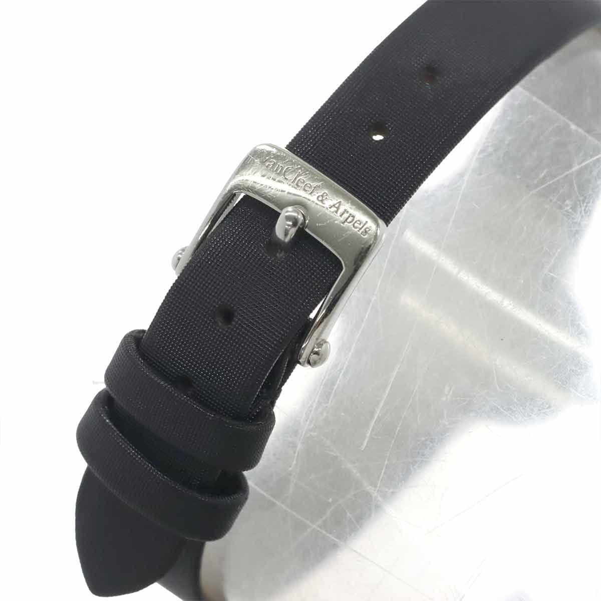 Van Cleef & Arpels Vintage Alhambra 18k White Gold Quartz Watch — view 6