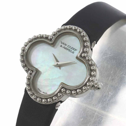 Van Cleef & Arpels Vintage Alhambra 18k White Gold Quartz Watch — view 7