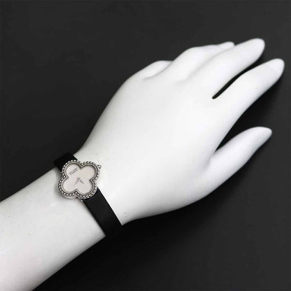 Van Cleef & Arpels Vintage Alhambra 18k White Gold Quartz Watch — view 3