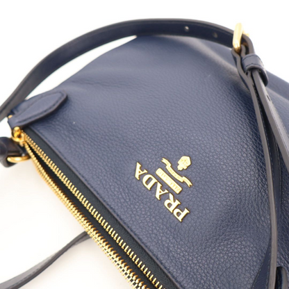 Prada Crossbody Shoulder Bag Navy — view 7