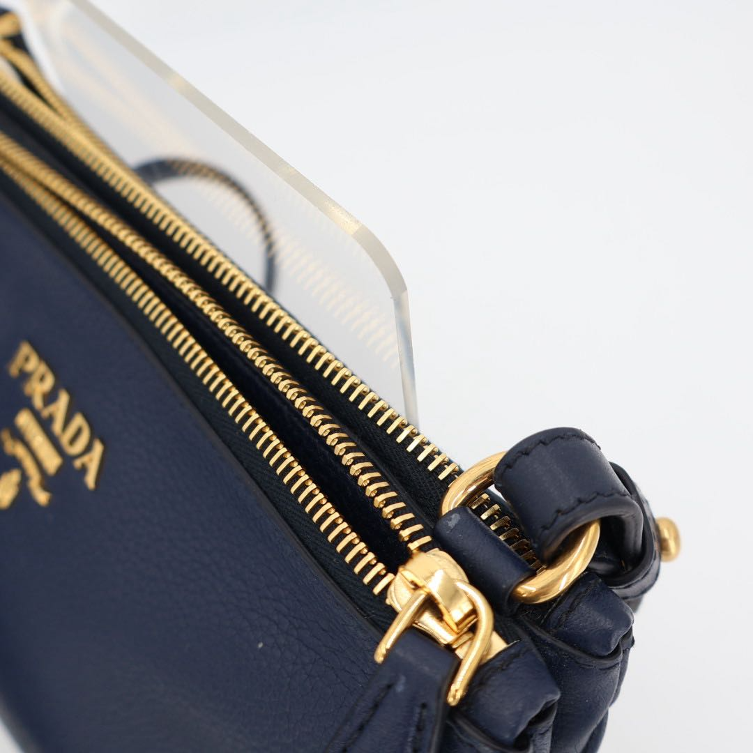 Prada Crossbody Shoulder Bag Navy — view 9