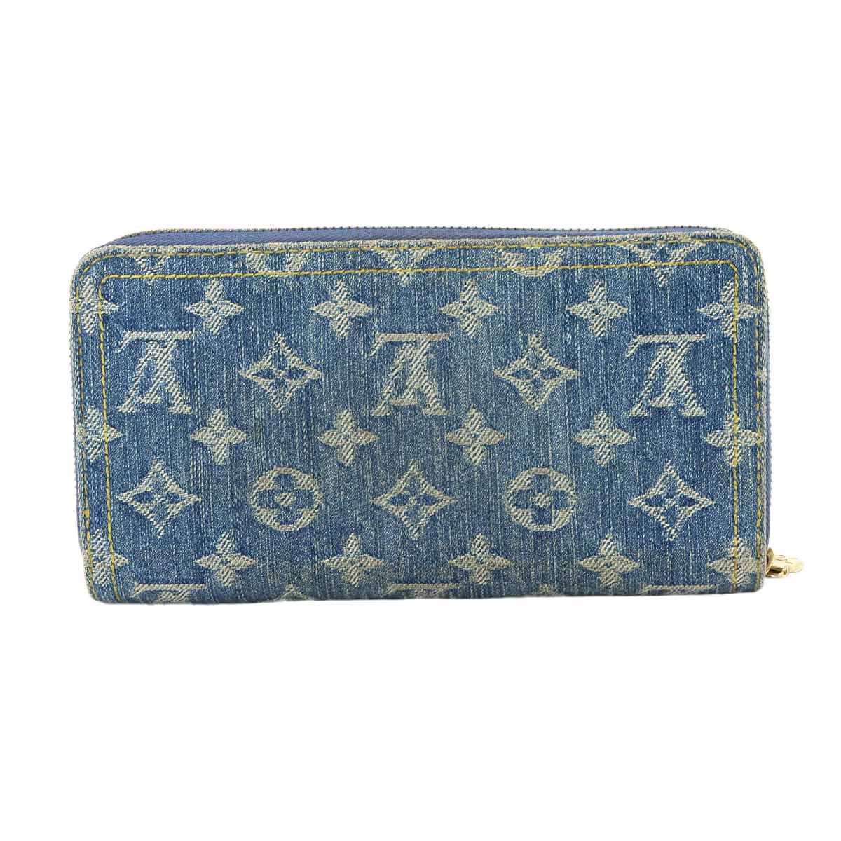 Louis Vuitton LV Takashi Murakami Zippy Wallet Zip Around Monogram Cherry Denim — view 3