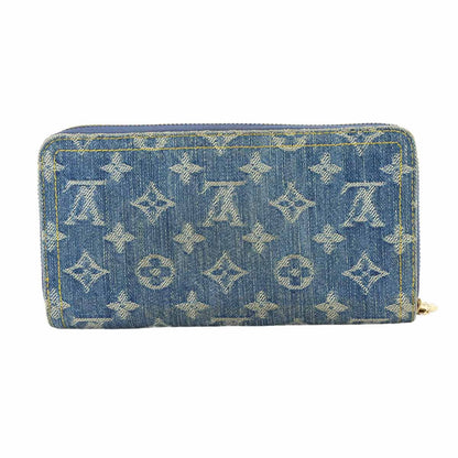 Louis Vuitton LV Takashi Murakami Zippy Wallet Zip Around Monogram Cherry Denim — view 3