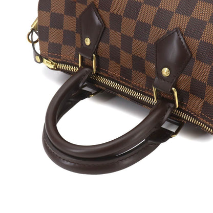 Louis Vuitton Damier Speedy 25 Hand Bag Ebene Brown Gold — view 6