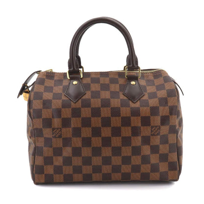 Louis Vuitton Damier Speedy 25 Hand Bag Ebene Brown Gold — view 3
