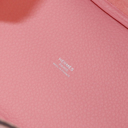 Hermes Picotin Lock PM Hand Bag Taurillon Clemence Rose Sakura — view 8