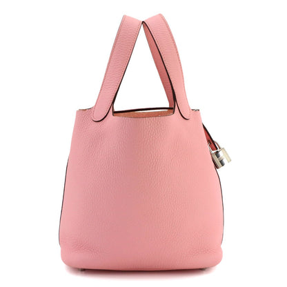 Hermes Picotin Lock PM Hand Bag Taurillon Clemence Rose Sakura — view 3