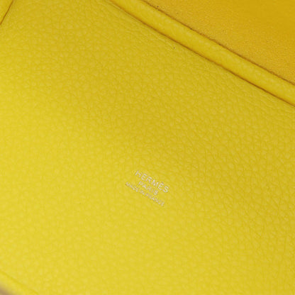 Hermes Picotin Lock 18 PM Hand Bag Taurillon Clemence Lime Silver PM — view 8